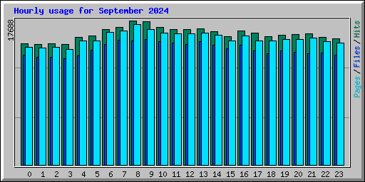 Hourly usage for September 2024